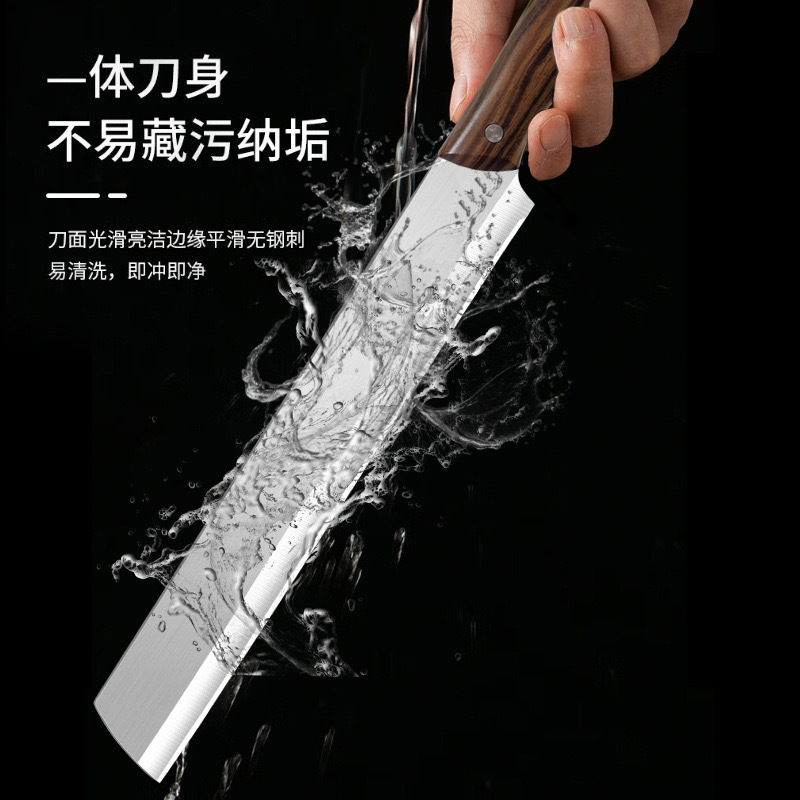Stainless steel fruit knife for cutting Hami melons, large and extended watermelon cutting tool for commercial fruit stalls, household fruit and melon knife Specification drawing