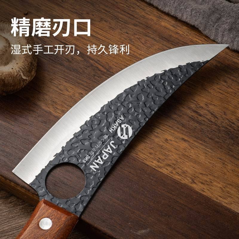 Stainless steel bone-removing, slicing, peeling and meat-cutting knife, kitchen small curved knife, multi-purpose knife for cutting vegetables and meat, manufacturer's wholesale in stock Specification drawing
