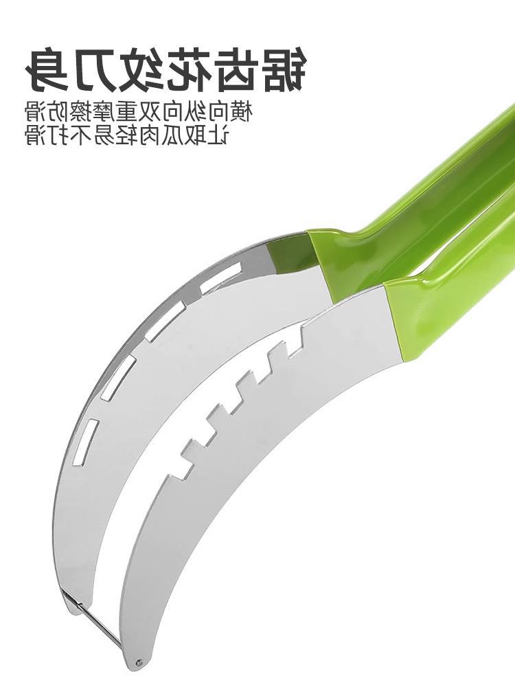 Factory wholesale: A powerful tool for quickly cutting watermelons, a multi-functional slicer, a set of fruit cutting and engraving knives, and a rust-proof wonder full figure