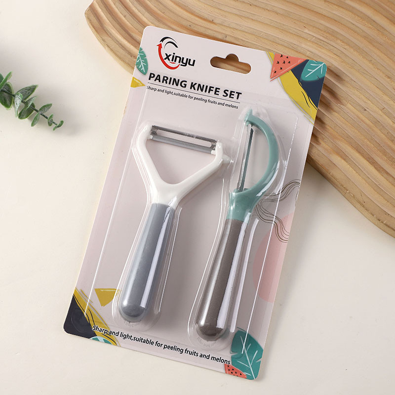 201 Peeler Knife Set 2-piece Household multi-functional peeler knife, dormitory kitchen stainless steel sharp peeling scraper Application Scenario