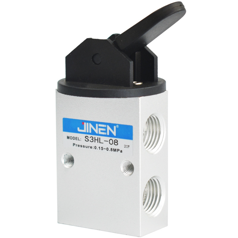 Mechanical valve S3HL-M5 0608 One in and one out manual lever type pneumatic control genuine JINEN Item Picture