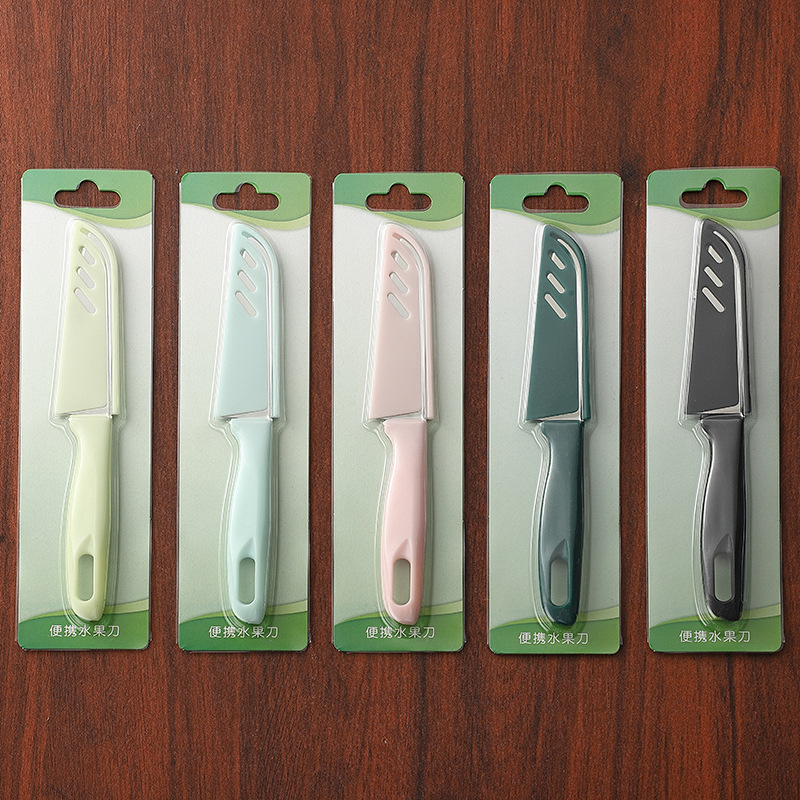 Stainless steel fruit knife, peeler, apple peeler knife, Nordic color two-yuan store gift, daily necessities wholesale Specification drawing
