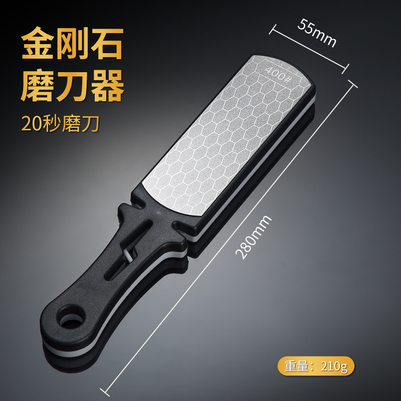 Wholesale popular corundum knife sharpener, household kitchen knife sharpener 400-mesh double-sided multi-functional knife sharpener Application Scenario