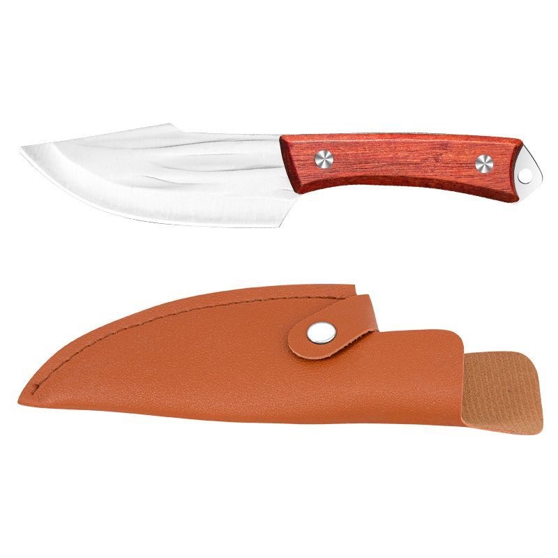Street stall knives, popular knives, stainless steel forged boning knives, slaughter and cutting knives, meat slicing, Mongolian hand-held meat wholesale Item Picture