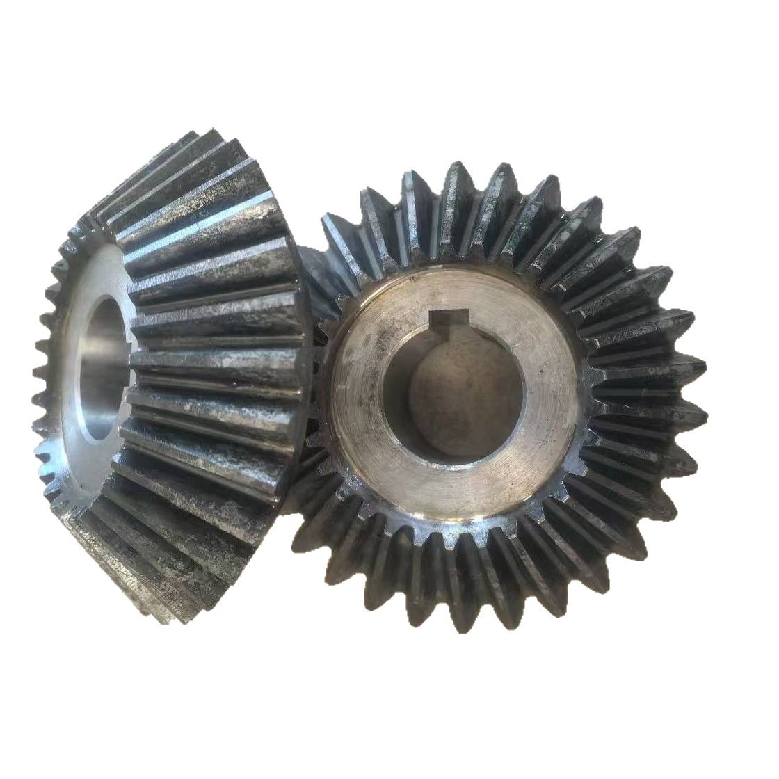 90-degree right-angle reversing high-frequency bevel gears, spiral bevel gears, five-axis gears, precision arc gears Item Picture