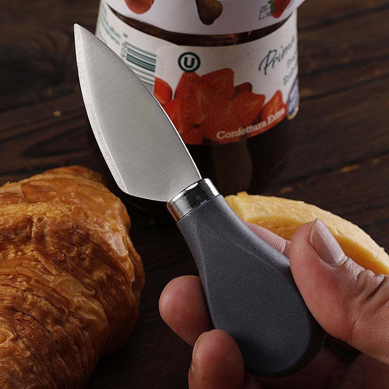Factory in-stock Western food knives, cheese knife and fork sets, ABS handle cheese knife, cheese spatula, cheese bread butter knife details Picture