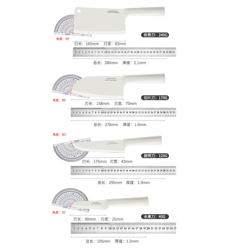 Semes kitchen knife, household chef's bone knife, meat knife, kitchen-specific slicing set, side food knife, fruit knife Application Scenario