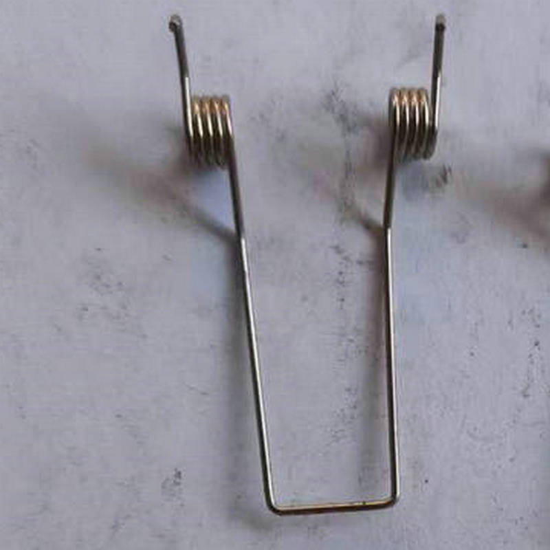Wholesale discount on non-standard accessories of spring for light tube bidirectional torsion spring stainless steel snap-on double-hook lighting fixtures with torque Specification drawing