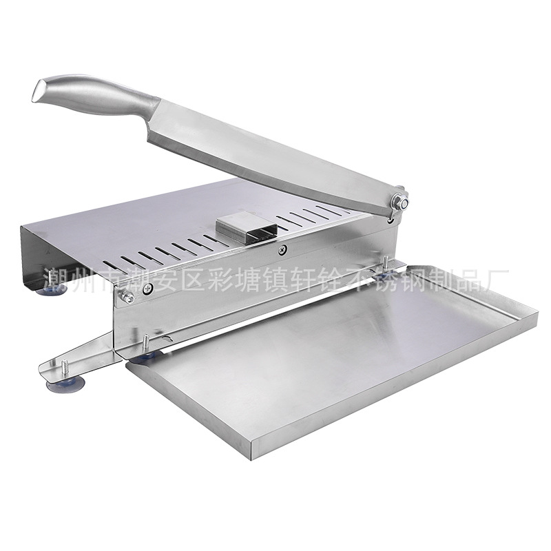 Stainless steel frozen meat knife, slicing knife, household meat cutter, bone cutting, chopping, guillotine, chicken, duck and fish bone cutting machine, guillotine machine Item Picture