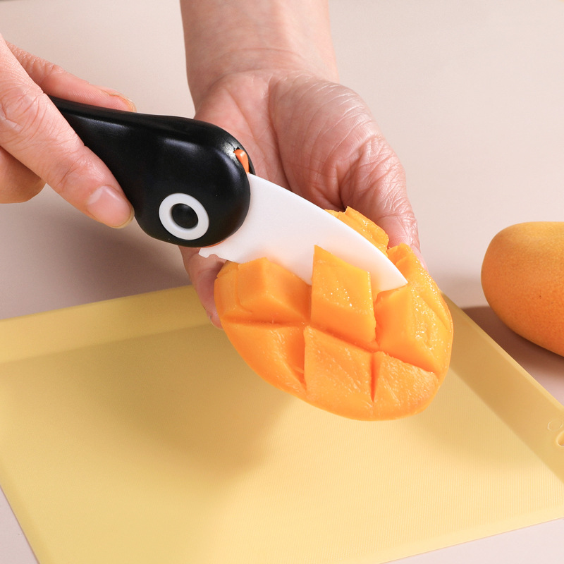 TAIDAMI Japanese ceramic fruit knife, portable folding peeler, kitchen special knife for baby food full figure