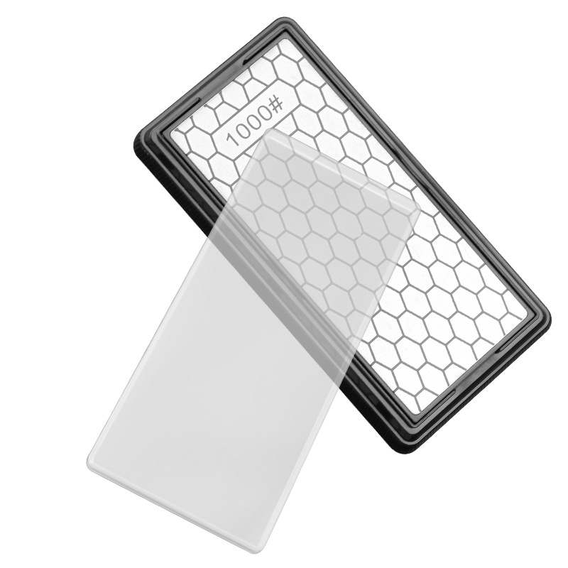 Wholesale honeycomb type whetstone, double-sided diamond sand knife sharpener, household kitchen knife sharpener, quick knife sharpener rod Item Picture