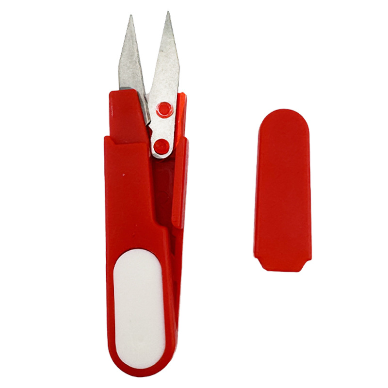 Creative home U-shaped fishing line scissors with lid, small scissors, fishing line scissors, lead shears, cap yarn scissors Application Scenario