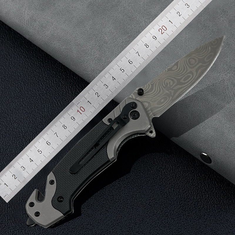 Wholesale folding knives, outdoor camping self-defense knives, stainless steel folding knives, camping outdoor survival knives, household fruit knives details Picture