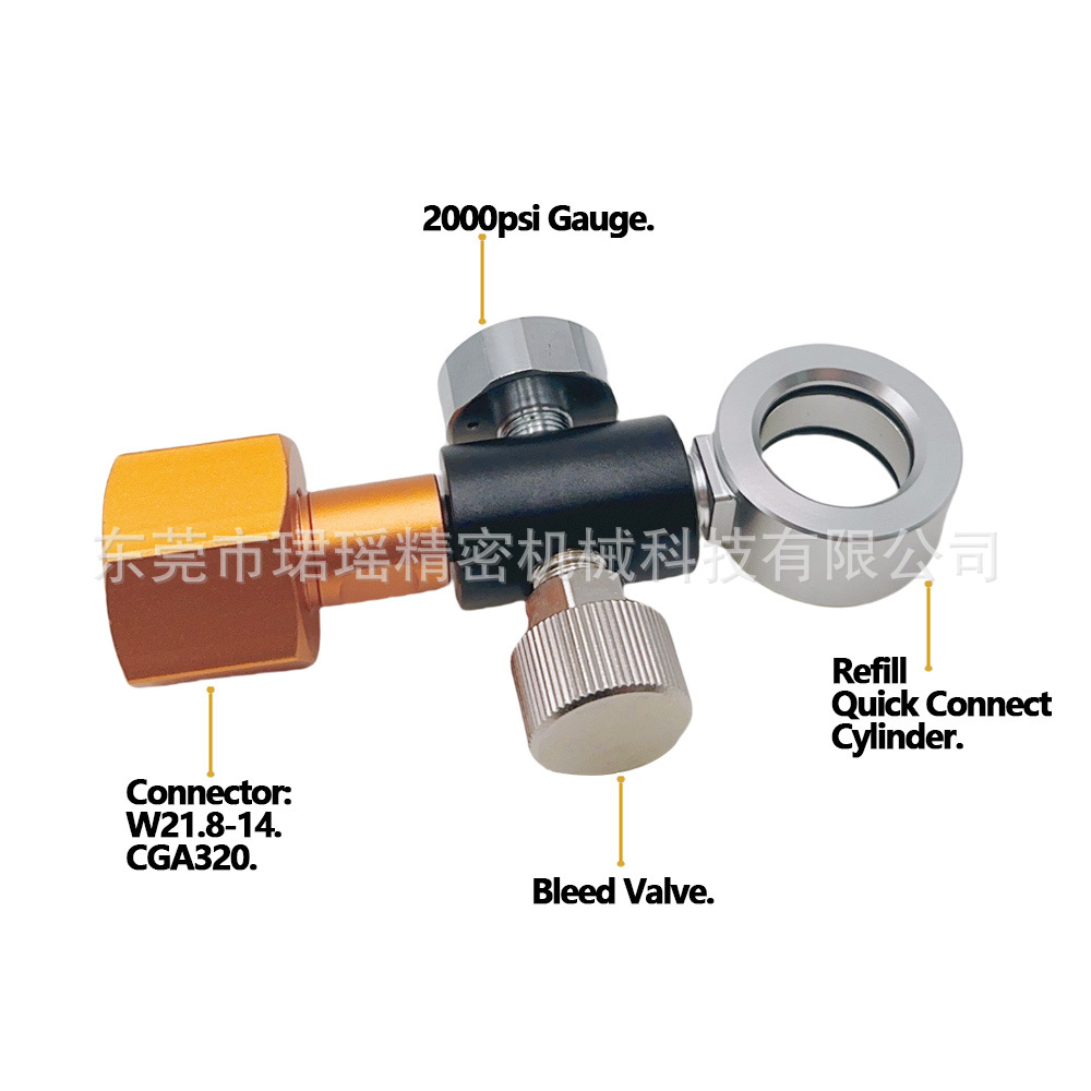 Cross-border Sodastream DUO/Terra/Art inflation connector with inflation valve and vent pressure gauge details Picture