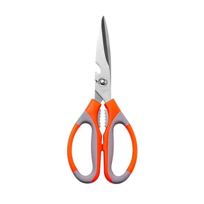 Multi-functional stainless steel kitchen scissors, sharp fish-killing scissors, household powerful chicken bone food scissors, barbecue scissors Item Picture