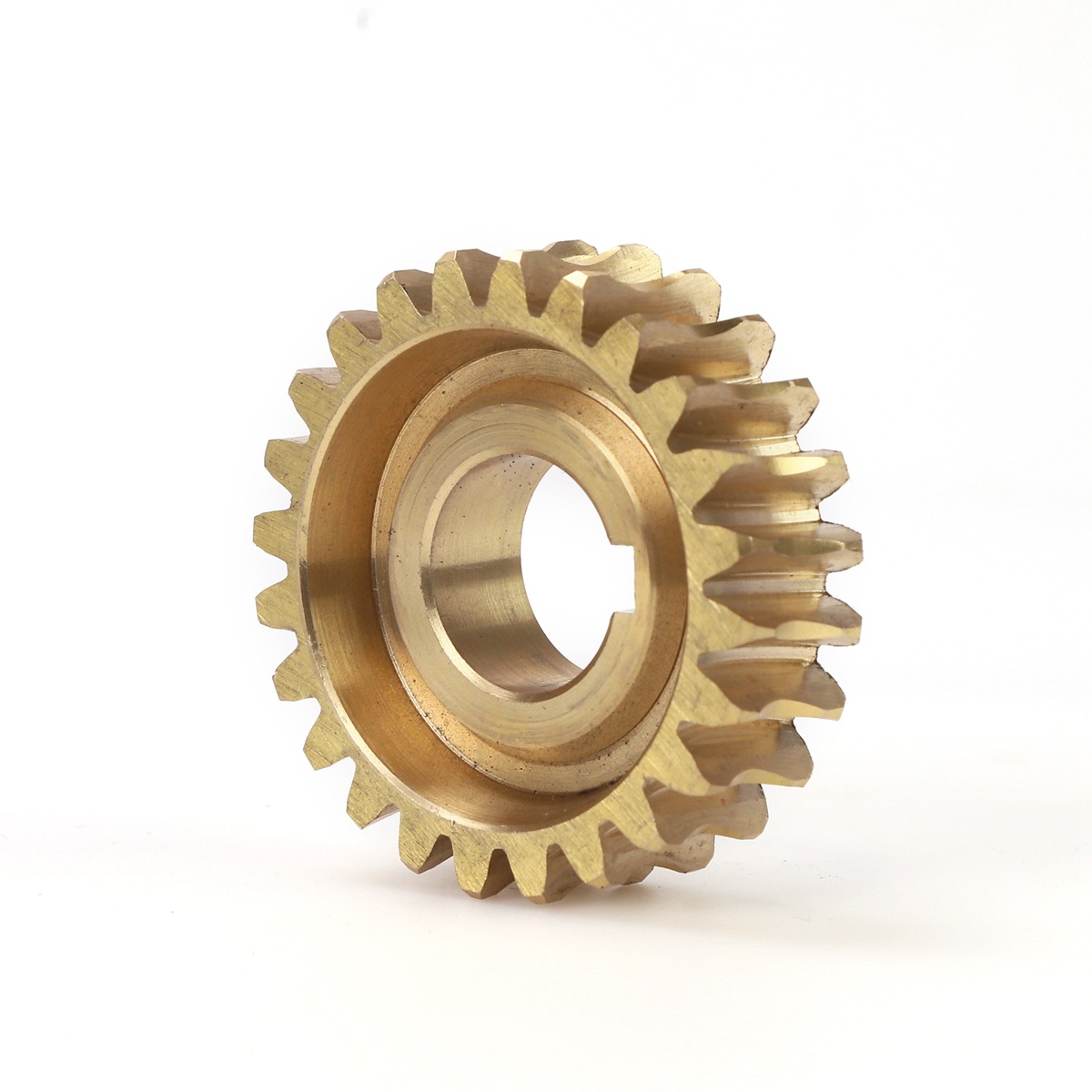 Woodworking machinery worm gear 2.25 mold 24-tooth worm gear worm, provided drawings or samples, high-precision copper worm gear details Picture