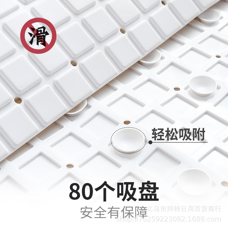 New PVC bathroom anti-slip mat, bathroom floor mat with suction cup, anti-slip floor mat for bathing, foot mat for shower room Application Scenario