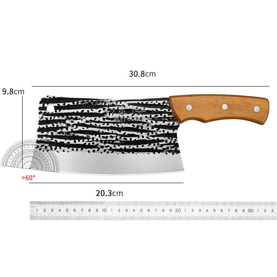 Factory direct sales, running around the streets and setting up stalls, 20-yuan model, forged kitchen knives, slicing, cutting, sharp blades, stainless steel kitchen knives Item Picture