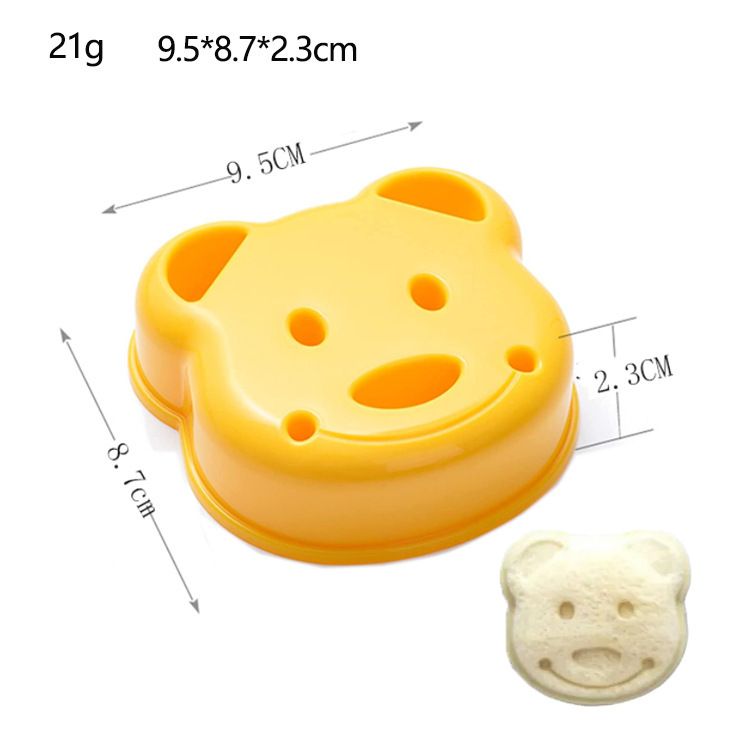 8-piece children's kitchen knife set, wooden knife, potato cutter, cucumber cutter, fruit and vegetable cutter, bear bread and cake knife cover Item Picture