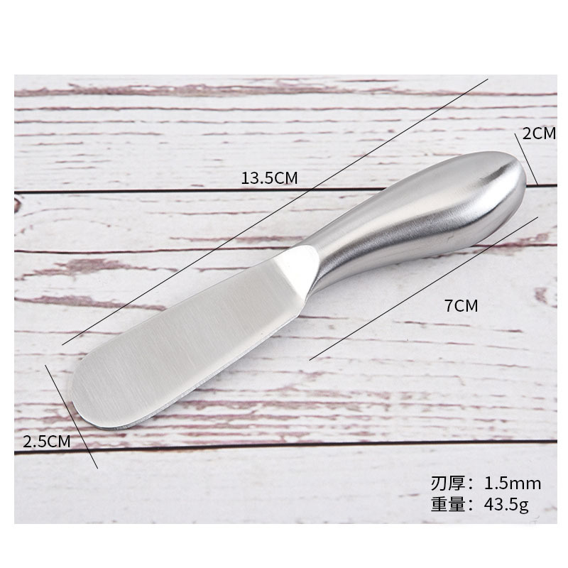 Stainless steel hollow handle cheese, cheese and butter knife for home baking tools in stock full figure