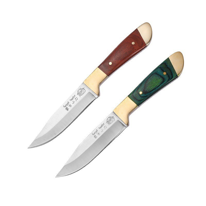 Mongolian knife with a knife cover, a knife for removing bones from meat, a knife for cutting mutton, a knife for outdoor fruits, and a knife for slicing grilled meat Item Picture