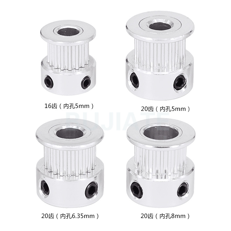 3D printer 2GT synchronous wheel 16/20 tooth transmission pulley gt2 stepper motor aluminum alloy driving wheel Specification drawing