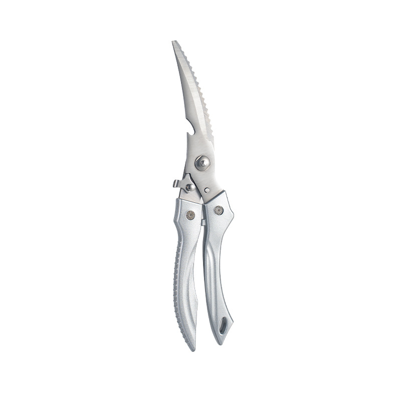 Cross-border scissors for chicken, duck and goose bones, household stainless steel kitchenware, powerful chicken bone scissors, kitchen scissors, multi-functional scissors Item Picture
