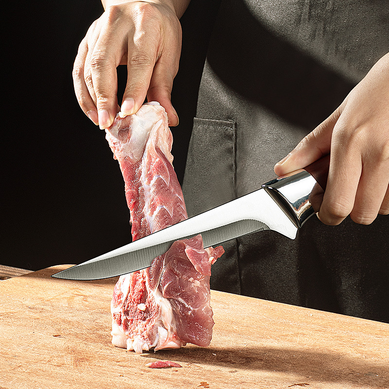 Slaughterhouse knife, beef and sheep cutting knife, pig bone-removing and bone-picking knife, sharp knife, meat cutting knife, chef's knife, sharp kitchen knife Specification drawing