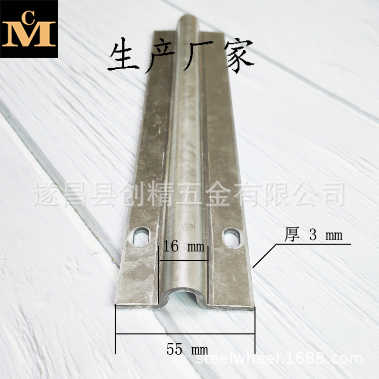 Hot-dip galvanized V-shaped and U-shaped ground rails, R8 D16 guide rails, U16 V20 slide rails details Picture