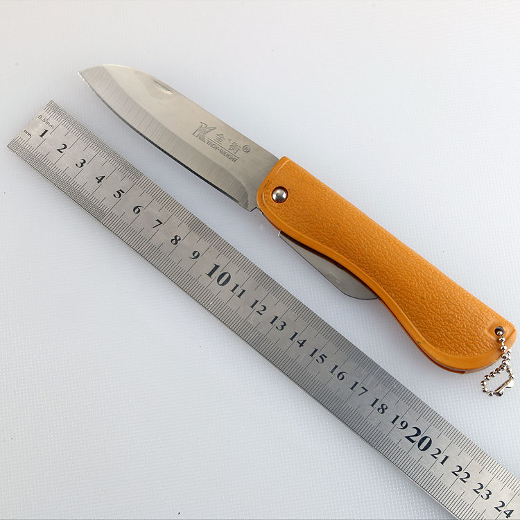 Household fruit knife, stainless steel fruit knife, folding knife, portable small knife, portable dormitory peeler, sharp and multi-functional Item Picture