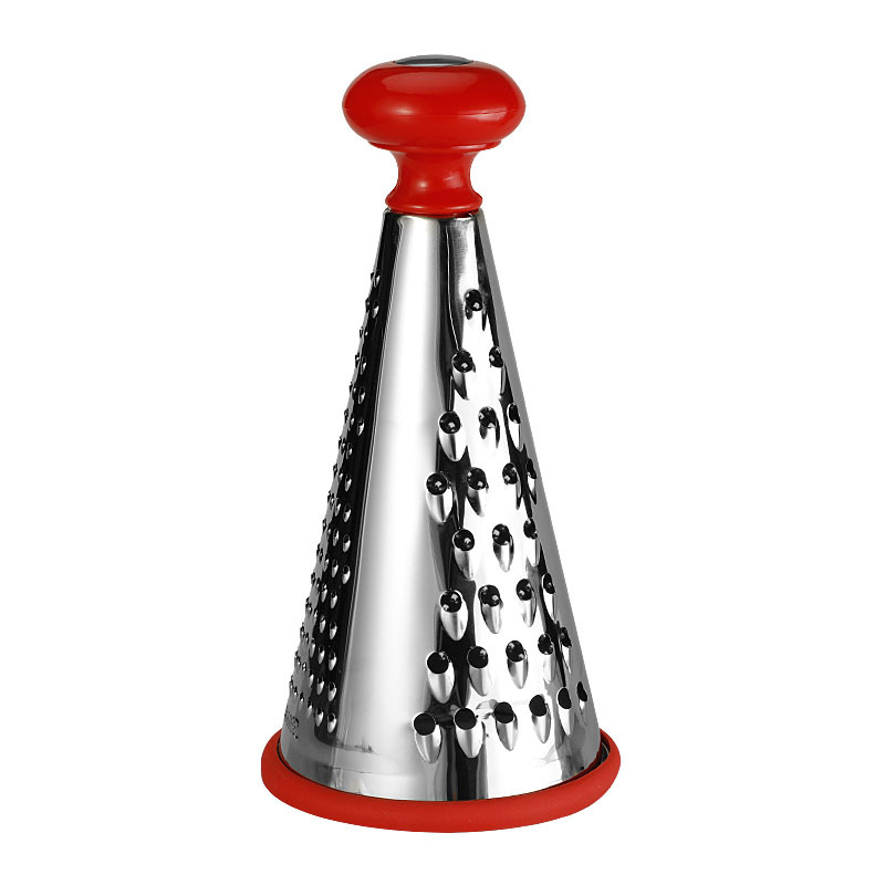 9-inch round stainless steel three-sided grater, multi-functional vegetable cutter, grater and grater, chocolate lemon grater, cheese grater Item Picture