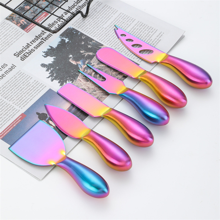 Factory direct supply of hollow handle butter spatula set, cross-border multi-functional cheese slicer, cheese scraper, butter knife full figure