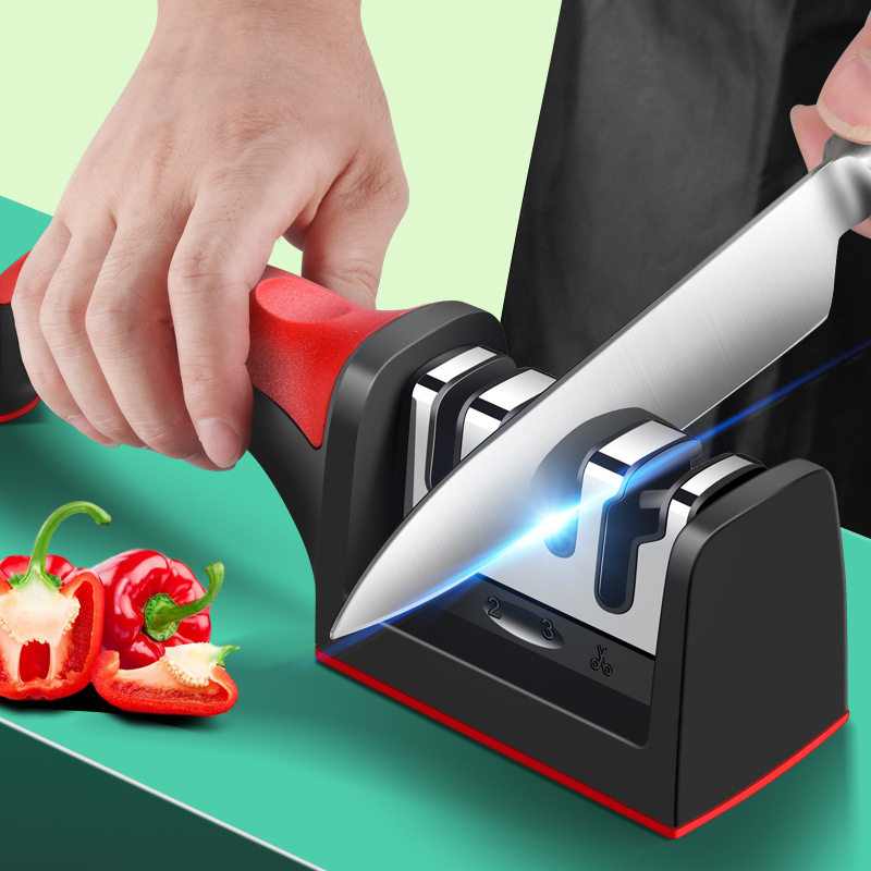 New type of knife sharpener, household multi-functional diamond sand fine whetstone, kitchen knives, scissors and sharpening tools wholesale full figure