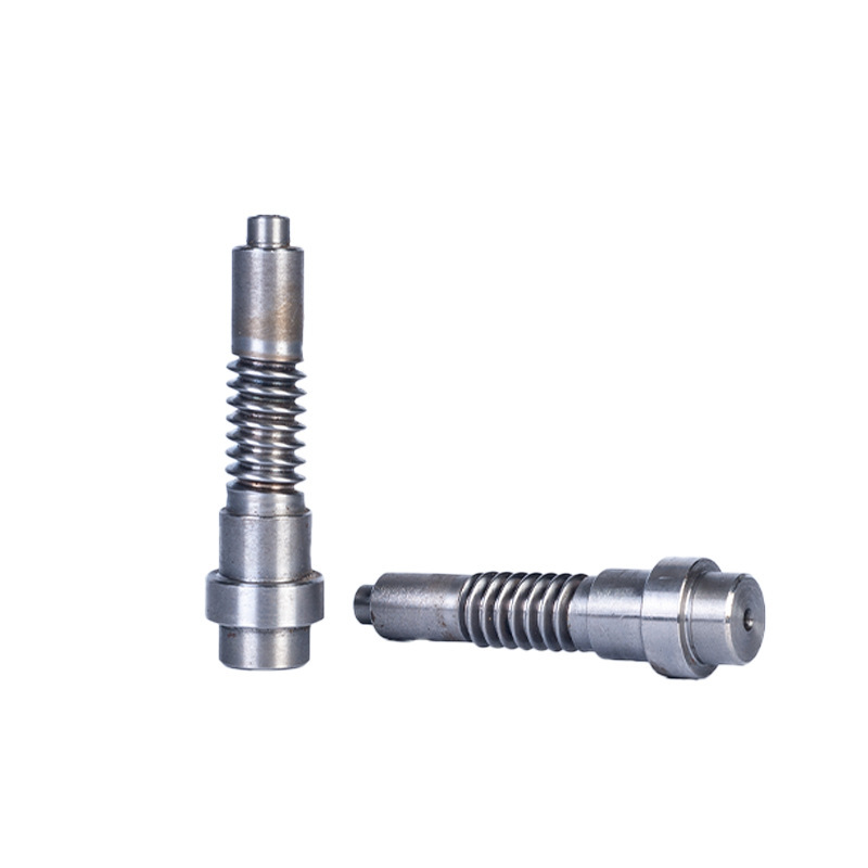High-precision worm gear and worm transmission parts are processed by aluminum worm CNC lathes full figure