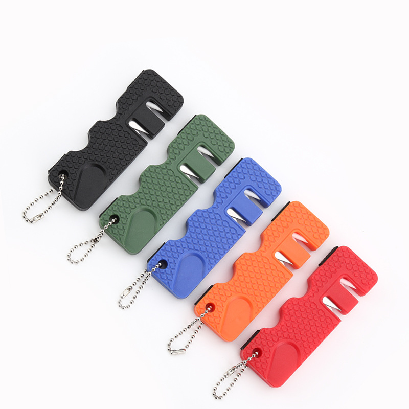 Outdoor portable knife sharpener in stock wholesale, mini whetstone manufacturer, quick new style, Yangjiang knife sharpening magic tool Item Picture