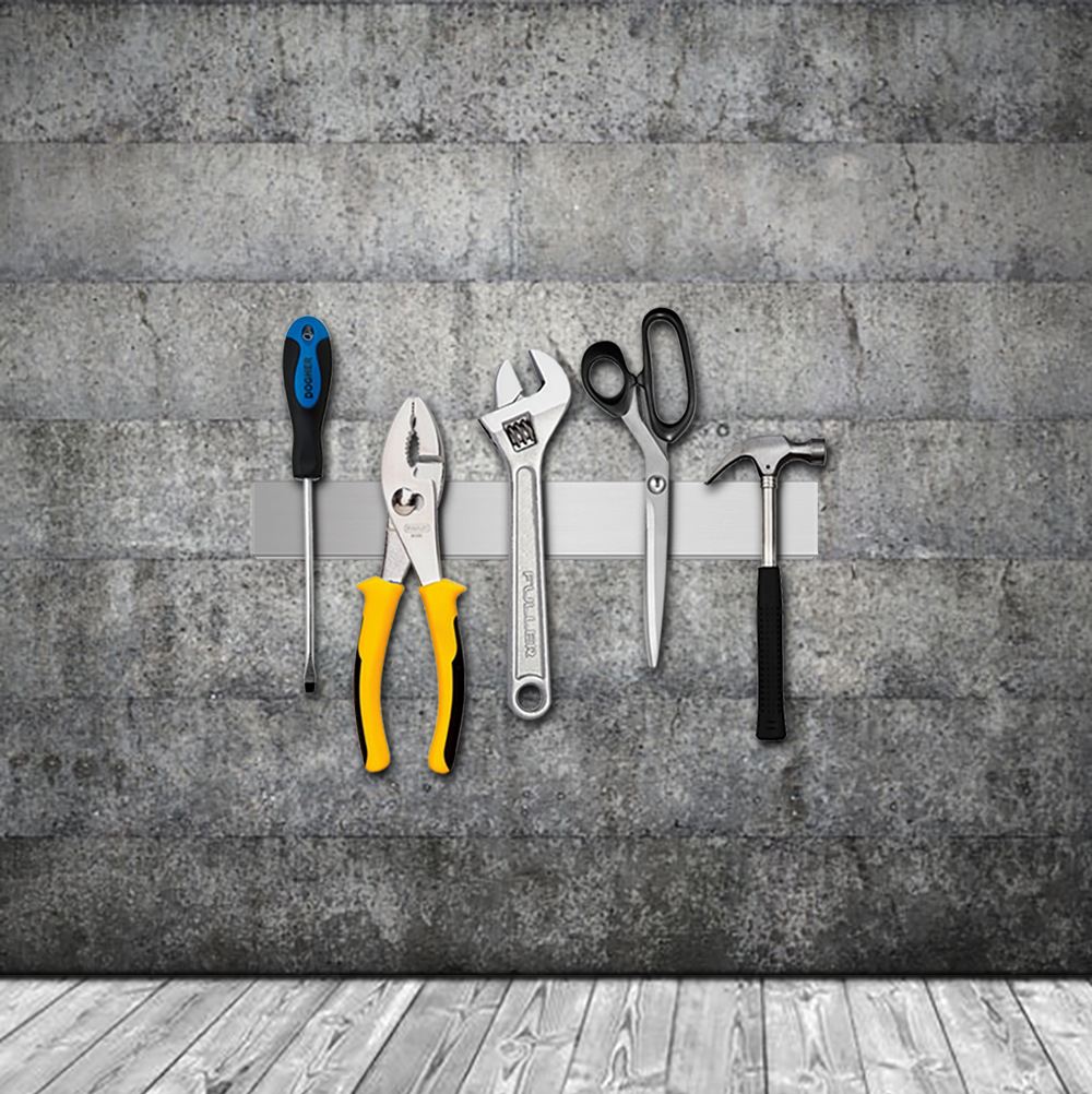 Heke 304 stainless steel magnetic knife rack, kitchen knife magnetic storage rack, kitchen stainless steel magnetic knife rack Specification drawing