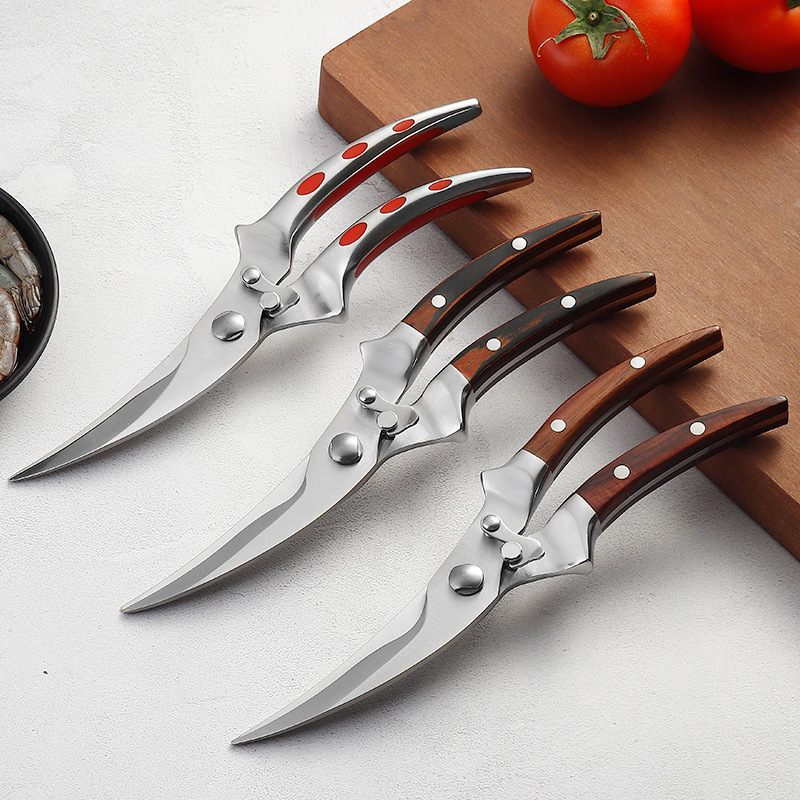 Defu Oulang stainless steel chicken bone scissors, steel handle kitchen scissors, chicken, goose and fish scissors, all-steel scissors, chicken scissors and food scissors Application Scenario