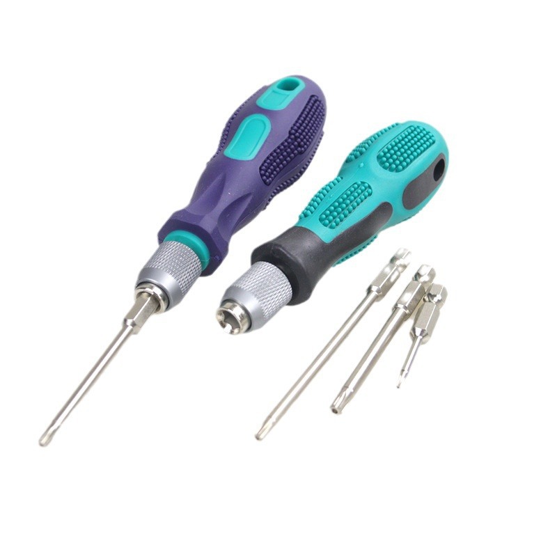 6.35 Self-locking handle screwdriver quick-release connector 1/4 rod chuck sleeve Screwdriver tip double bead chuck Item Picture