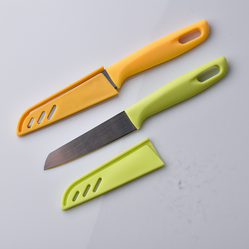 Kitchen fruit knife, stainless steel fruit and vegetable peeler knife, household portable outdoor apple peeler with sheath details Picture