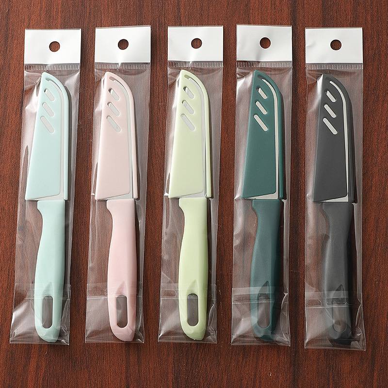 Stainless steel fruit knife, peeler, apple peeler knife, Nordic color two-yuan store gift, daily necessities wholesale details Picture