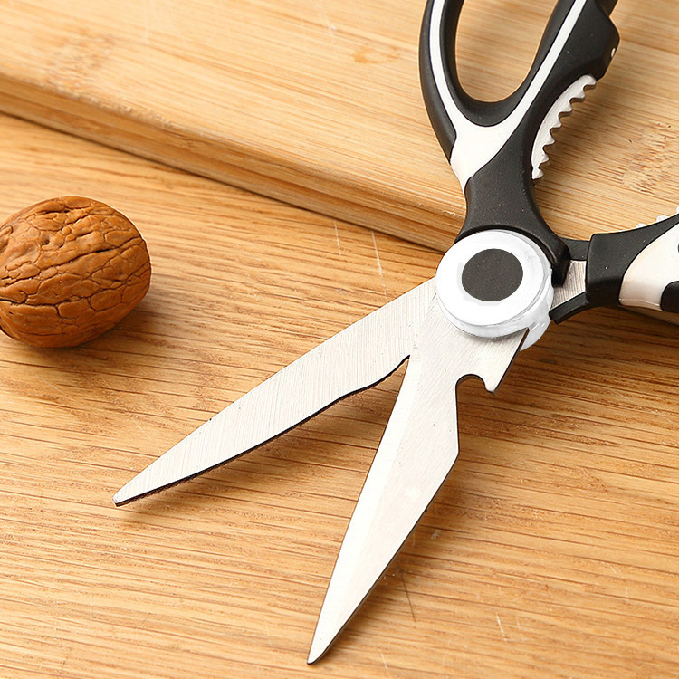 Panda Scissors, multi-functional powerful kitchen scissors, chicken bone scissors, food pickles, walnut household scissors, multi-functional stainless steel scissors Specification drawing