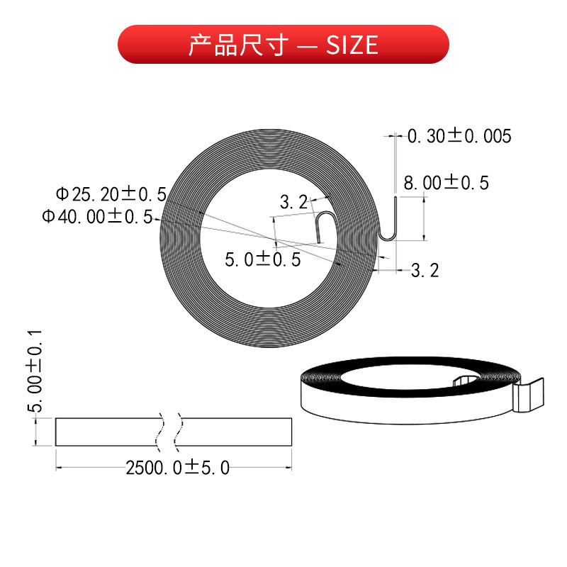 Customized stainless steel spring winding spring spring, stainless steel coil spring, volute curly spring, stainless steel spring spring details Picture