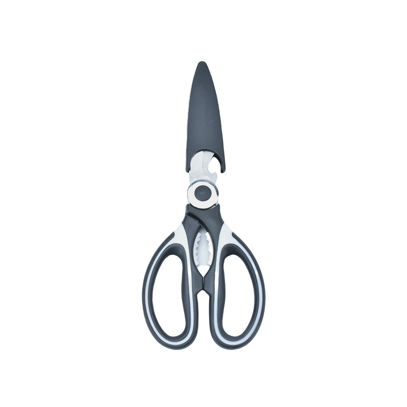 Stainless steel multi-functional kitchen scissors, special kitchen scissors for chicken and duck bones, barbecue, powerful chicken bone scissors wholesale Item Picture