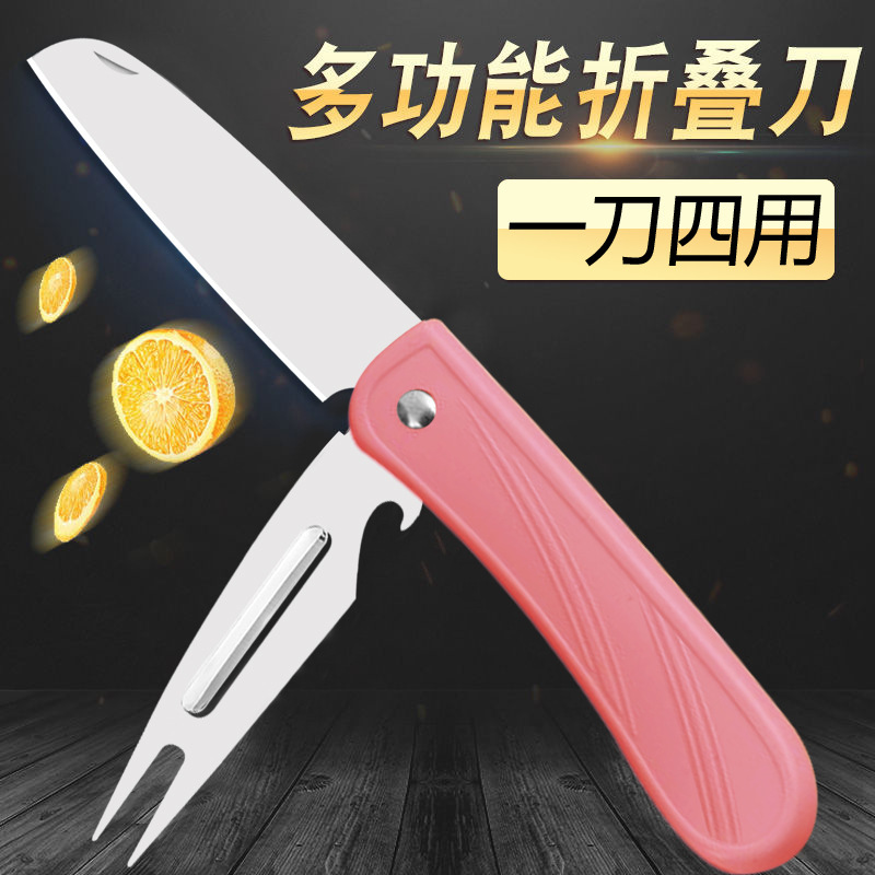 Wholesale of household outdoor fruit knives, stainless steel two-in-one peelers, multi-purpose, convenient and sharp small knives from Yangjiang factory details Picture