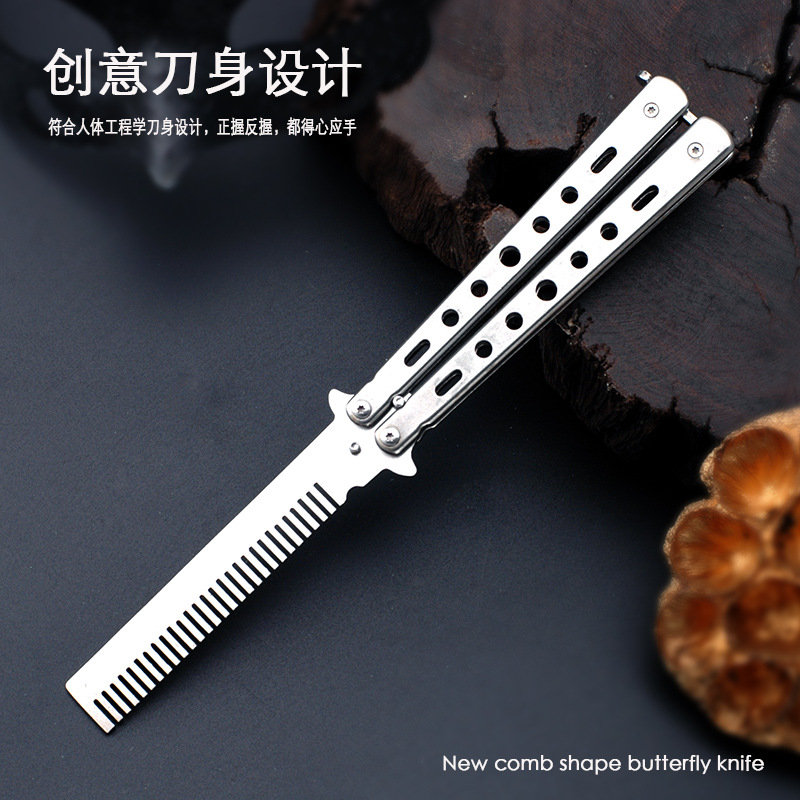 Factory wholesale American butterfly knives, CSgo practice knives, folding knives, butterfly knives, butterfly combs, butterfly games Specification drawing