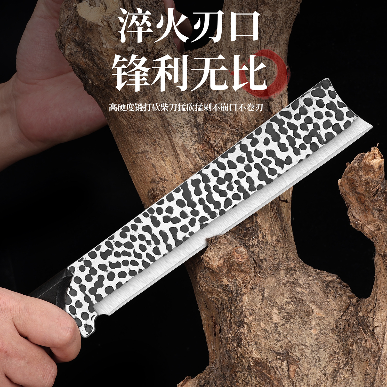 Internet-famous kitchen knife, outdoor camping cutting knife, pig and sheep slaughtering and bone-picking cutting knife, household pork peeling knife details Picture