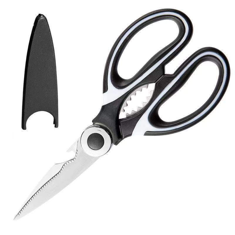 Douyin's best-selling household kitchen scissors, multi-functional Panda scissors, stainless steel food chicken bone scissors, can hold walnuts and thicken Item Picture