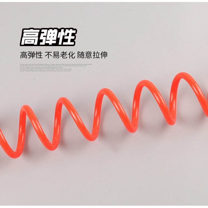 EVA spring air tube hose air compressor, PU spring air tube air pump, high-pressure telescopic hose, spiral duct with joint Specification drawing