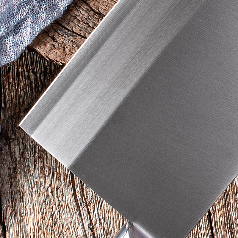 Composite steel welded edge, mulberry knife, slicing knife, sharp, high-hardness kitchen knife, household knife, three-in-one stainless steel kitchen knife, Yangjiang Specification drawing