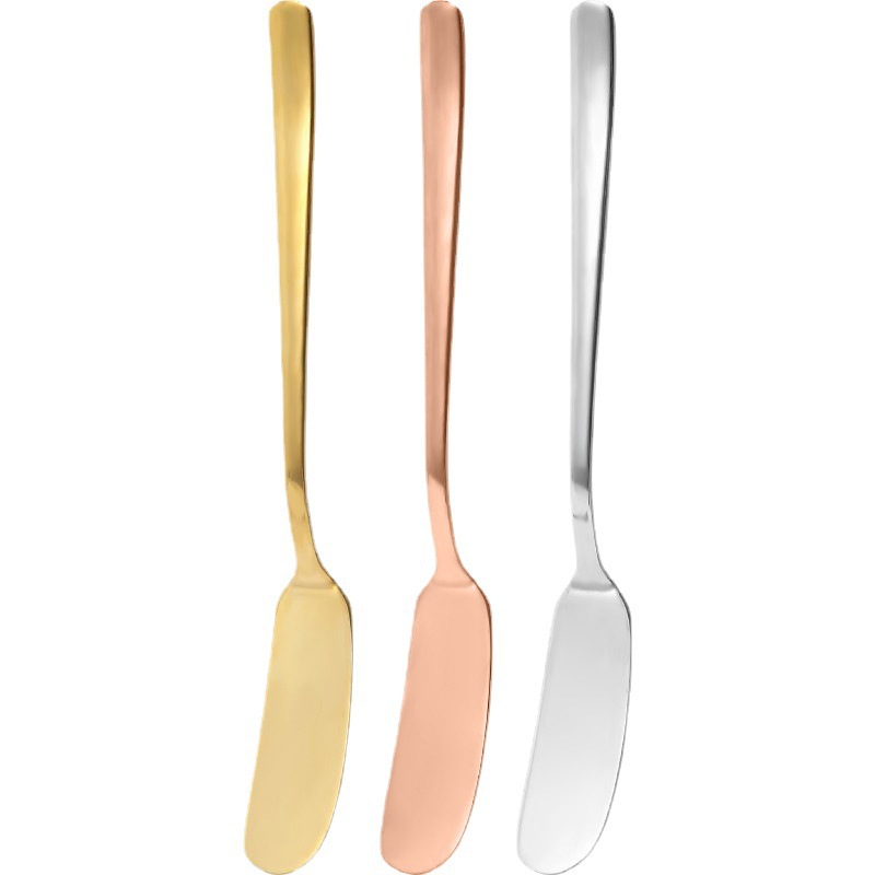 Butter knife, Japanese butter knife, cheese dessert spread knife, spatula knife, jam spatula, thickened stainless steel Western cuisine knife Item Picture